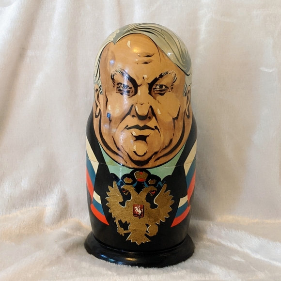 💥 SOLD 💥 Russian Political Leaders Nesting Dolls - Picture 7 of 15